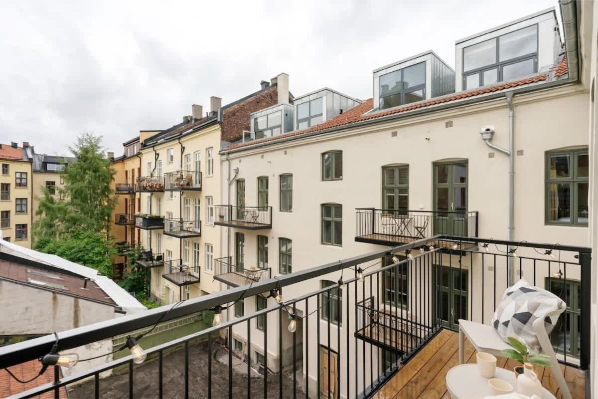 Dinbnb Apartments Gruenerlokka I 2-Bedroom With Double Queen Room & Balcony オスロ エクステリア 写真